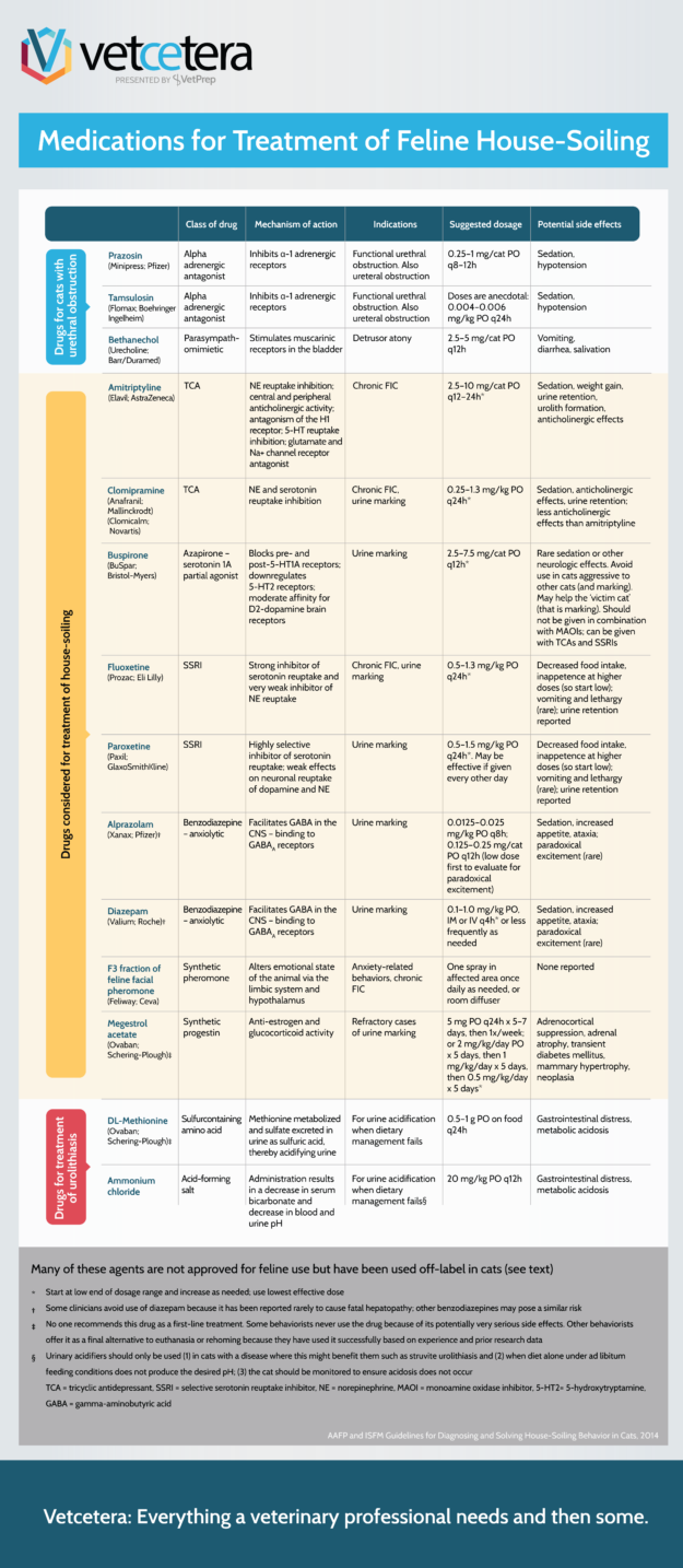 I0019-Tile Medications for Treatment of Feline House-Soiling